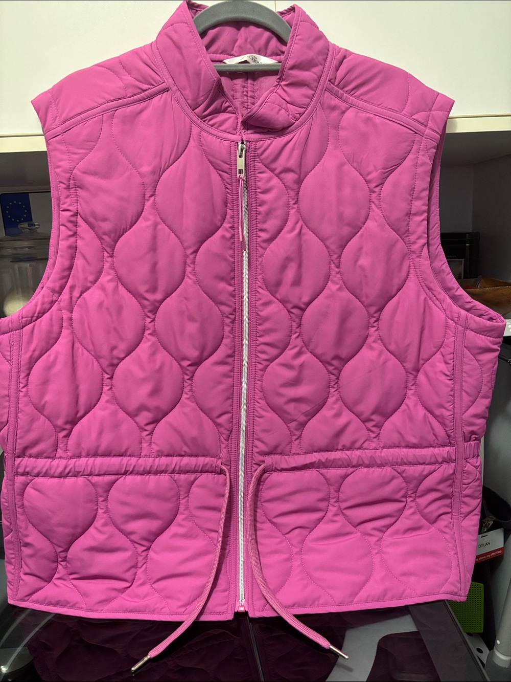 Northern Reflections Quilted Pink Sleeveless Zip-Front Vest